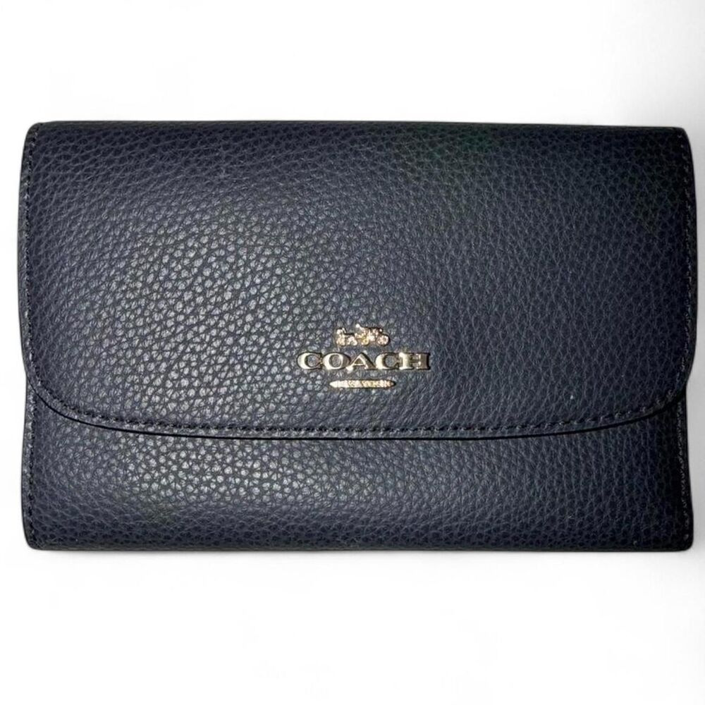 Coach Women's Black and Navy Wallet-purses